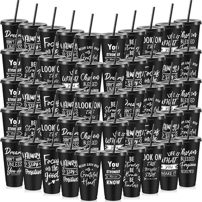 Uiifan 50 Pcs Inspirational Cups Bulk by Uiifan