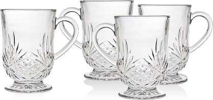 Godinger Coffee Mugs, Tea or Hot Water Glass Cups - Image 2