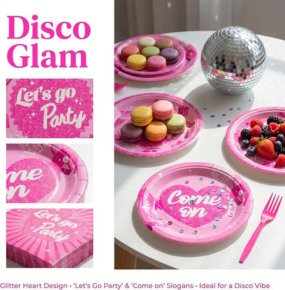 100 Pcs Disposable Let's Go Party Tableware Set - Image 4