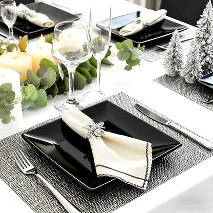 Bee Napkin Rings Set of 12 Antique Silver Metal Bumblebee Napkin Holders - Image 5