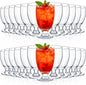 Patelai Set of 24 Water Goblet, 10.5 oz Clear Drinking Glasses Bulk Dishwasher by Patelai