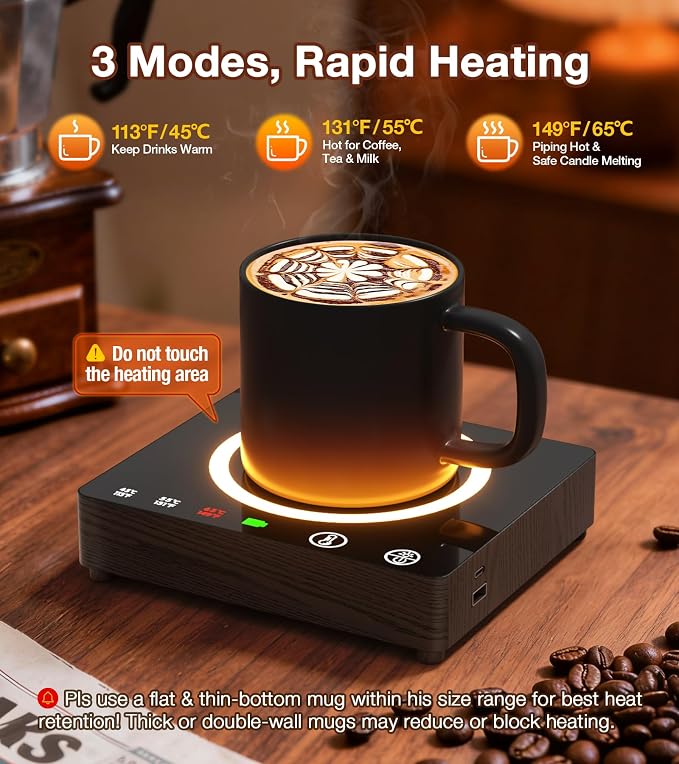 Mug Warmer, Portable Charger, Wireless Coffee Cup Warmer - Image 5