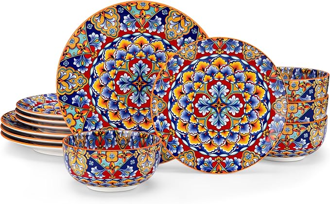 vancasso 12 Pieces Dinnerware Sets, Porcelain Dishes Set by vancasso