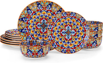 vancasso 12 Pieces Dinnerware Sets, Porcelain Dishes Set by vancasso