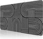 iCasso Black Desk Mat, Large Mouse Pad for Desk, Anti-Slip Big Mousepad with Stitched Edges, Computer Pad for Desktop