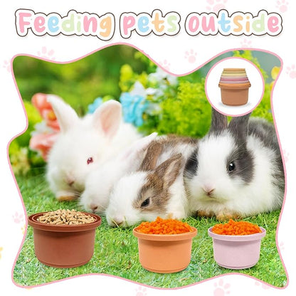 8 Pcs Stacking Cups for Small Animal Toys, Nesting Rabbit Toys of Different - Image 5