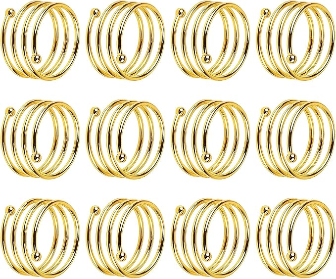Napkin Holder Set of 12 Handmade Matal Dining Table Napkin Ring Classic by ARNCRAFT