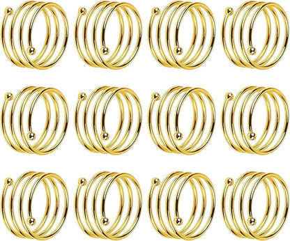 Napkin Holder Set of 12 Handmade Matal Dining Table Napkin Ring Classic by ARNCRAFT