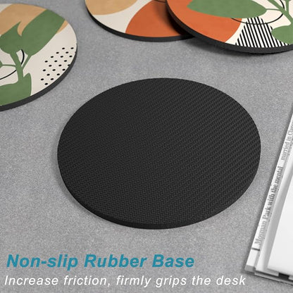 Coasters for Drinks, Kitchen Home Decor Housewarming Gift, Round 4 in - Image 5