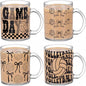 Tioncy 4 Pcs Bow Volleyball Coffee Mugs 12 oz Cute Bowknot Glass Cups by Tioncy