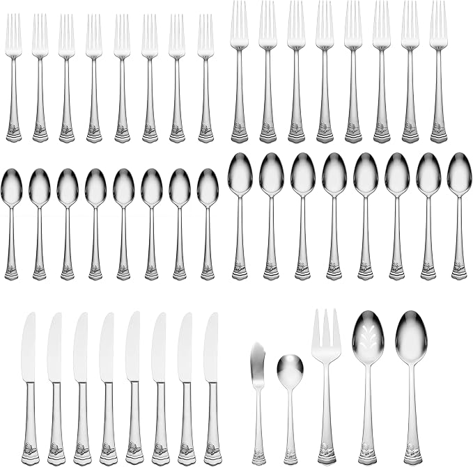 Lenox Silverware Set, Butterfly Meadow II Mirror 65-Piece Flatware Set - Image 2