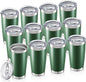 20oz Tumbler Bulk with Lid Stainless Steel Tumblers, 12 Pack | Leak Proof Lid by Unknown