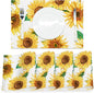 AOFOTO Sunflower Placemats Set of 4 Yellow Flowers Leaves Printed Place Mats Rectangular Artistic Table Mats for Party Home Kitchen Restaurant Dining Table Decor 12x18 Inch