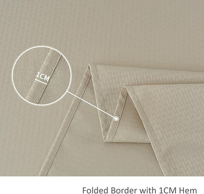 maxmill Square Jacquard Tablecloth Waterproof Spillproof Wrinkle Resistant Soft Weaved Design Table Cloth for Dinner and Party Washable Fabric Cover, Indoor and Outdoor Use, 60 x 60 Inch, Natural