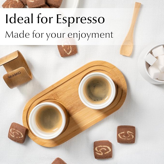 MIAMIO – Espresso Cups Set of 4 Japanese Tea Cups Ceramic/Handleless Mug - Image 7