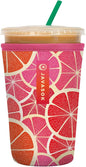 Sok It JavaSok Iced Coffee & Cold Soda Insulated Neoprene Cup Sleeve (Sunshine Slices, Medium: 22-28oz)