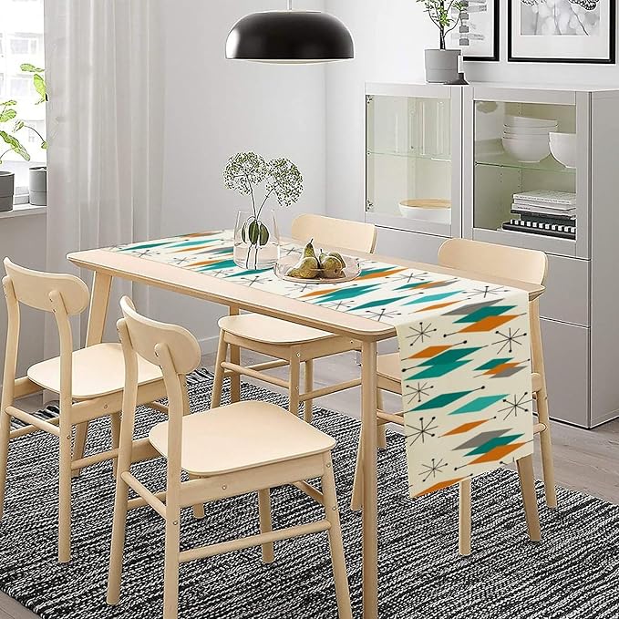 Mid Century Modern Table Runner, Table Runners - Image 3