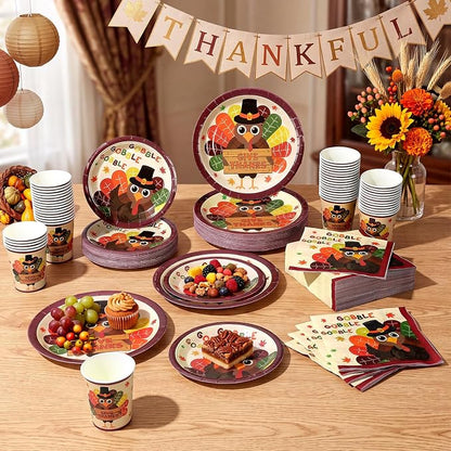 Pickmesh 250 Pcs Turkey Thanksgiving Party Decorations Autumn Harvest Paper - Image 6