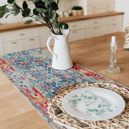 Snycler Table Runner Boho Table Runners Vintage Elegant Farmhouse Table Center - Image 3