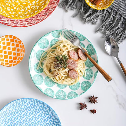 Selamica Ceramic Dinnerware Sets, 16 Pieces Dishes Set - Image 4