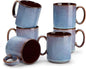 vancasso ONION Ceramic Coffee Mugs Set of 6, 16 Oz Coffee Cups by vancasso