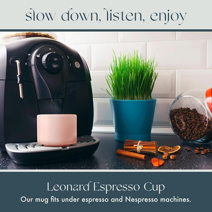 Folk Ceramics Leonard Ceramic Espresso Cups | Modern Stackable Demitasse Mugs - Image 6