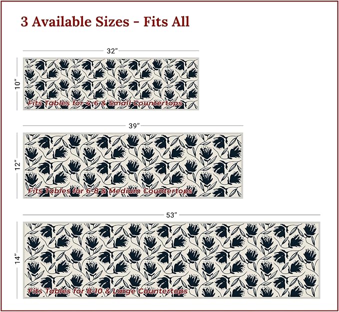 Heat Resistant Table Runner, 53 x 14 Inch - Image 4