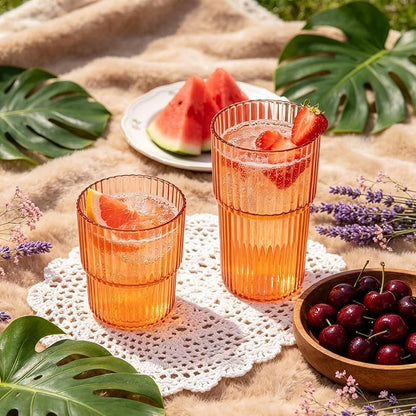 24 Pack Plastic Wine Glasses, 16 Oz Highball Glasses & 12 Oz Cocktail Glasses - Image 2