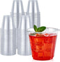 Turbo Bee 100 Pack 9oz Clear Plastic Cups, Disposable Crystal Drinking Cups by TurboBee