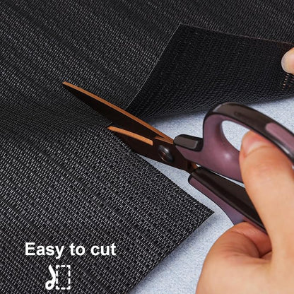 Myir JUN Black Table Runner Home Decor Dining Table Runners | Vinyl Table - Image 6