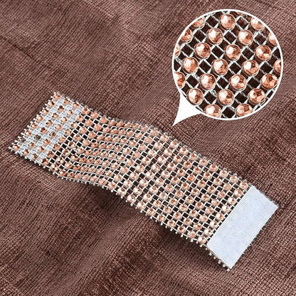 Accmor 50pcs Napkin Rings, Champagne Napkin Rings Buckles | Napkin Rings - Image 2