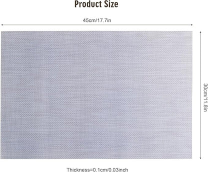 Nano-Air Color Mat:Temp-Triggered Placemat, Negative Ion & Eco-Friendly Nano Material,Fall Placemat& Kitchen Table Mats,Self-Cleaning&Easy-Clean,(≤25℃ Blue/≥35℃ Red)