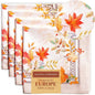 Maison d' Hermine Cloth Napkins Set of 4 100% Cotton for Thanksgiving Christmas Decorations Everyday Reusable Square Fall Napkins Cloth Washable Dinner Party (Amarante, 20"x20")