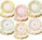 120 Pcs 6 Inch Floral Paper Plates by Maxcheck