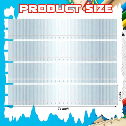 4 Pcs Notebook Table Runner 71 x 13 Inch Preschool Back to School Classroom - Image 2