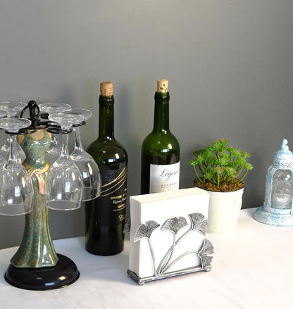 OwlGift Modern Ginkgo Leaves Design Napkin Holder - Image 2
