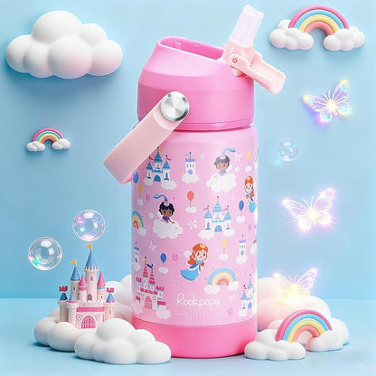 rockpapa 14 oz Kids Insulated Water Bottle，Stainless Steel Toddler Cups - Image 2
