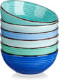 vancasso Bonita 27 Oz Cereal Bowls Set of 6, 6 Inch Soup Bowls, Dishwasher & by vancasso