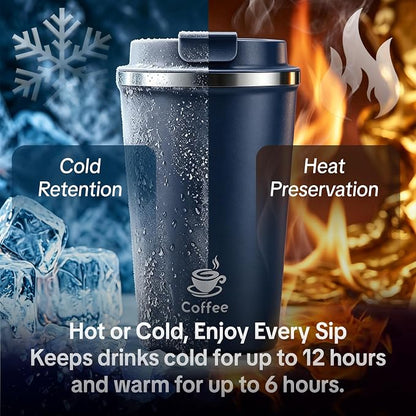 17oz Travel Coffee Mug, Leakproof Vacuum Coffee Cup Insulated Tumbler | 304 - Image 8