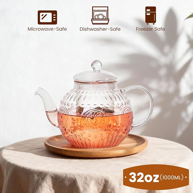 Bandesun Vintage Glass Teapot Set - Image 4