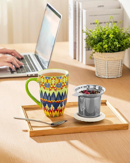 vancasso 18 Oz Tea Infuser Mug - Image 6