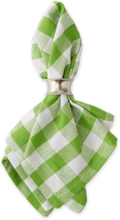DII Checkered Tabletop Collection 100% Cotton, Machine Washable, Napkin Set - Image 2