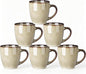 GBhome Ceramic Coffee Mugs Set of 6, 12oz Stoneware Coffee Mugs Set by GBhome