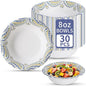 30 Count 8oz Paper Bowls, Small Paper Bowls, Microwaveable and Soak Proof | by Unknown