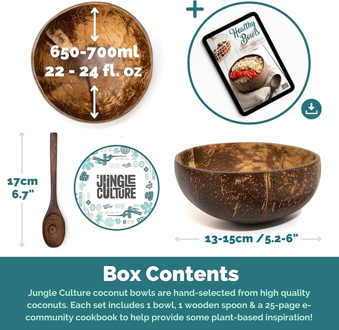 Jungle Culture 1 Coconut Bowl & Spoon - Image 5