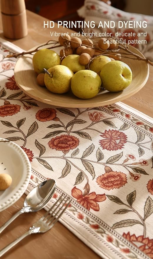 Designer French Linen Extra Long Table Runner, Kitchen Decor, Dining Table - Image 4
