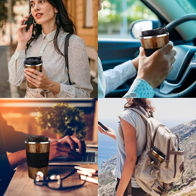 KETIEE Travel Mug, 12oz Insulated Coffee Cup - Image 2