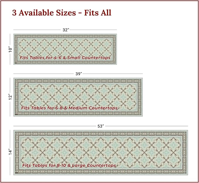 Heat Resistant Table Runner, 53 x 14 Inch - Image 4
