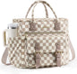LOVEVOOK Checkered Lunch Bag Women, Insulated Lunch Tote Bag by LOVEVOOK