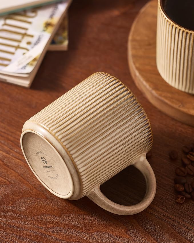 famiware Coffee Mug Set for 6, Star 12 oz Catering Mugs Cup Set - Image 8